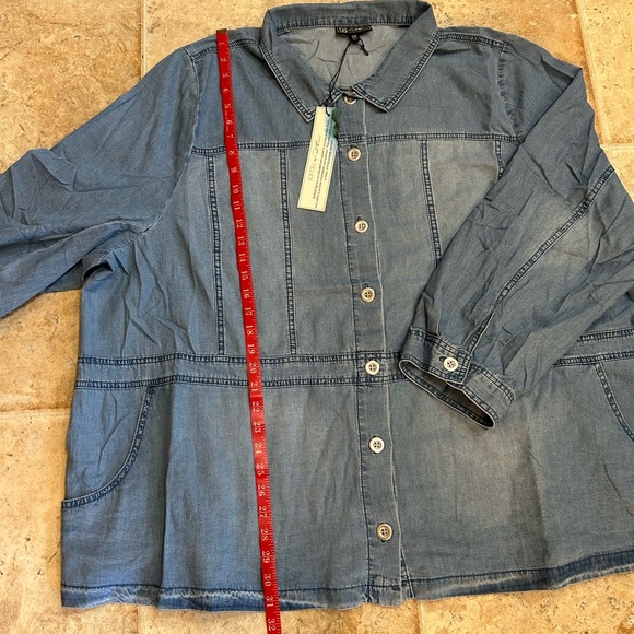 DG2 BY DIANE GILMAN SOFTSHELL ELONGATED SHACKET - Picture 6 of 10